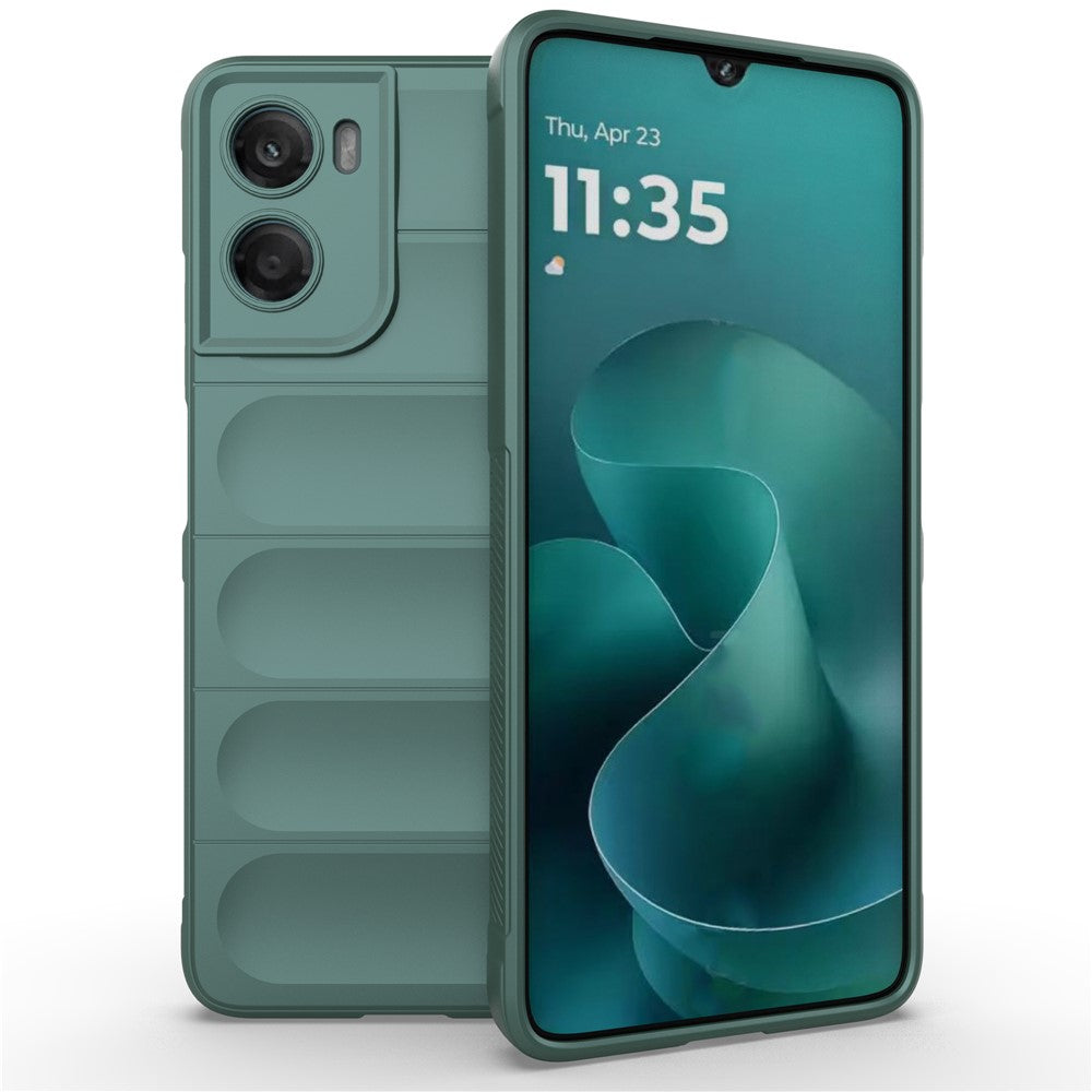 Husa Wave pentru Motorola Moto G06, Grip Anti-Shock, TPU - Verde inchis