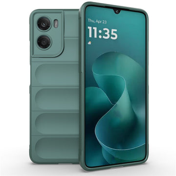 Husa Wave pentru Motorola Moto G06, Grip Anti-Shock, TPU - Verde inchis