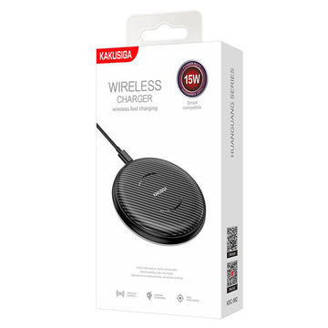 Incarcator Wireless Kaku KSC-562, 15W, 1xUSB-C, PD, Magnetic - Negru