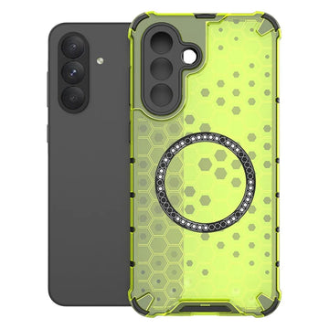 Husa HoneyComb pentru Samsung A05s, Magnet MagCase, AntiDrop Corners - Verde