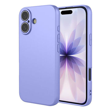 Husa Soft pentru iPhone 17, MicroFiber, TPU - Pastel Lila
