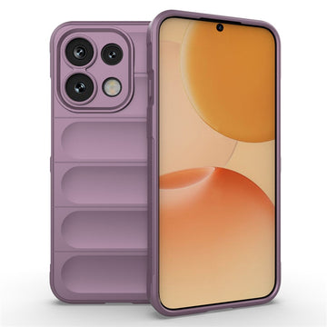 Husa Wave pentru Oppo Reno 16F/16Fs, Grip Microfiber, ShockProof - Mov deschis