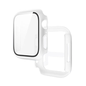 Hoco (WS3) - Rama protectie cu folie integrata, iWatch Series 7/8, PC, (41mm) - White