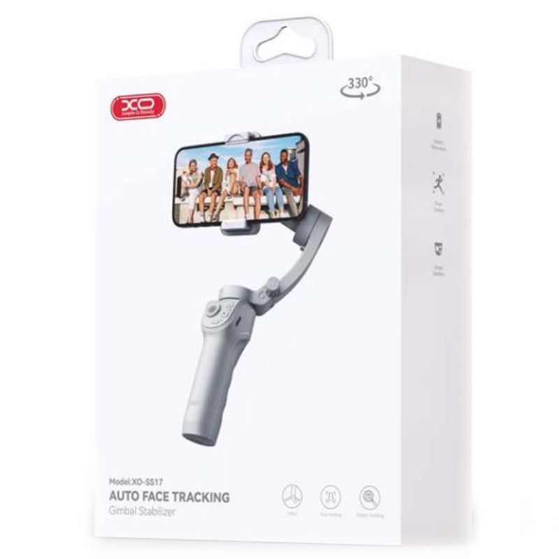 XO (SS17) - Suport pentru telefon, tiPhone Selfie, Gimbal, cu maner si stabilizator Anti Shake, Grey