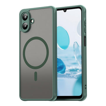 Husa MagFrost Pro pentru Samsung S26 FE, Samsung Galaxy S26 FE, Matte MagSafe, Frosted - Rama verde inchis