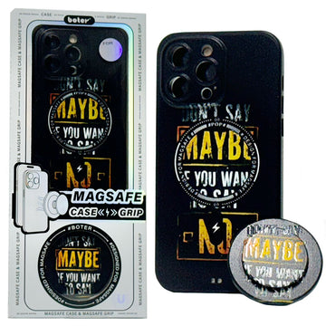 Husa pentru iPhone 13 Pro, Magnet MagCase + PopGrip - Model C