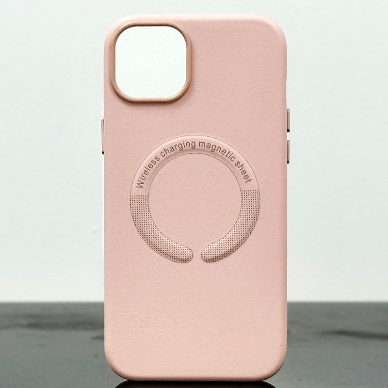 Husa Kraft - iPhone 14 Pro, cu MagSafe, Eco-Leather, Cream