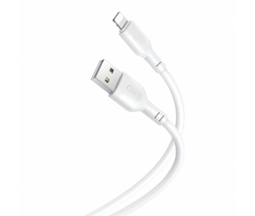 Cablu Date si Incarcare XO NB103, USB-A la Lightning, 2.1A, 1m - Alb