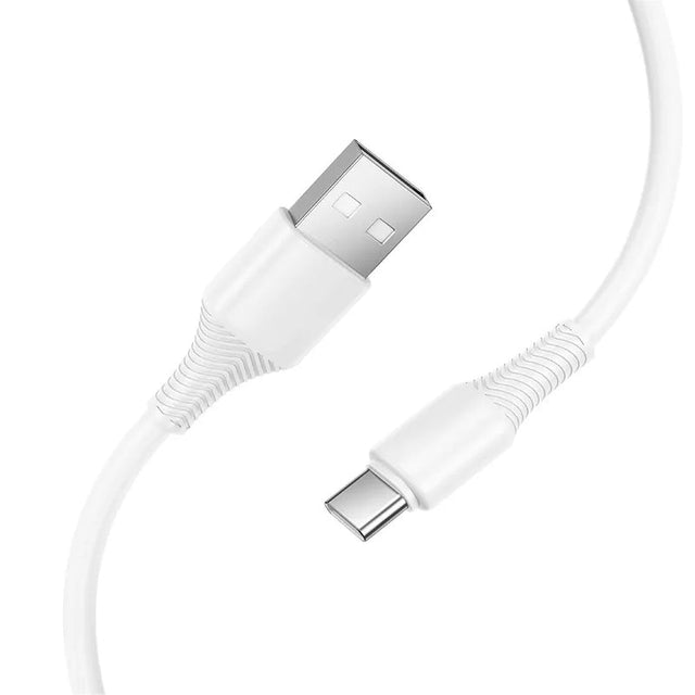 Cablu Date si Incarcare Hoco X120, USB A la USB-C, 3A, QC3.0, 1m - Alb