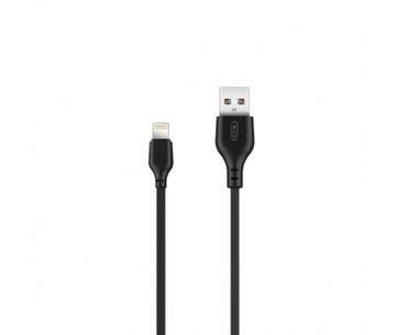 Cablu Date si Incarcare XO NB103, USB-A la Lightning, 2.1A, 1m - Negru