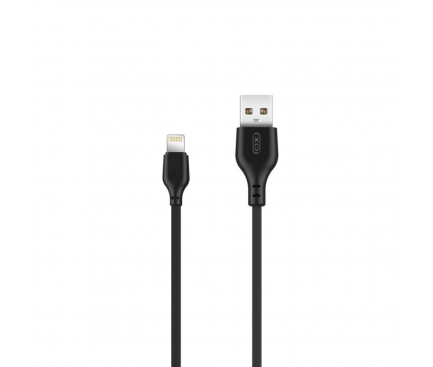 Cablu Date si Incarcare XO NB103, USB-A la Lightning, 2.1A, 1m - Negru