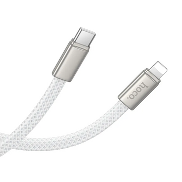 Cablu Hoco X125, USB-C la Lightning, 30W, 1m - Alb