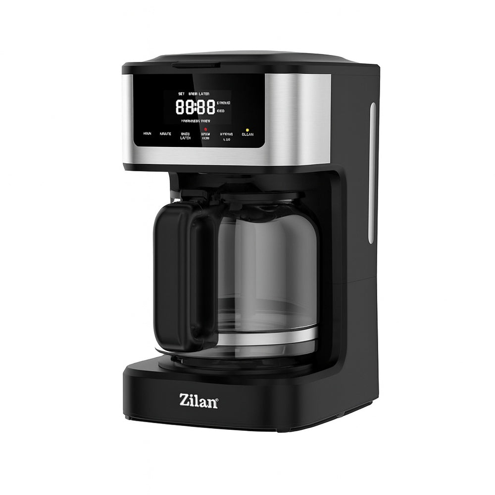 Cafetiera digitala 900W, Zilan ZLN9266, 1.8L, programare automata, auto-curatare