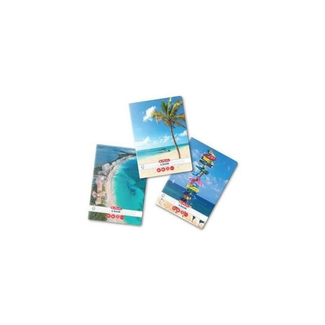 Caiet scolar A4 Herlitz X.Book Summer, 80 file, dictando, colturi rotunjite, 70g/mp, 9487630