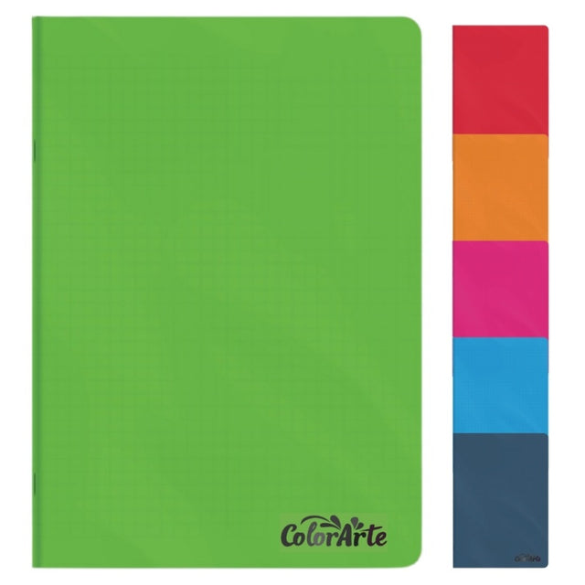 Caiet scolar A4 Colorarte, 60 file, dictando, colturi rotunjite, coperta plastic 230microni, 70g/mp