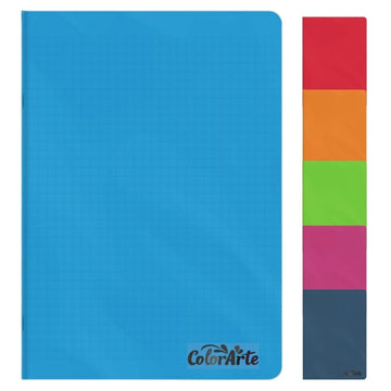 Caiet scolar A4 Colorarte, 60 file, matematica, colturi rotunjite, coperta plastic 230microni, 70g/mp