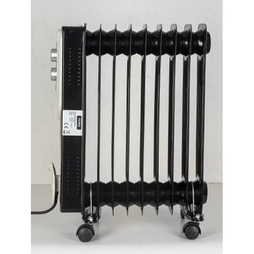 Calorifer electric Floria ZLN3659, 2000W, 9 elementi, termostat reglabil, negru