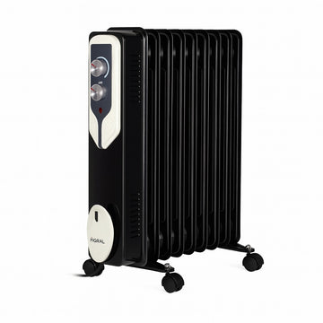 Calorifer electric Floria ZLN3659, 2000W, 9 elementi, termostat reglabil, negru