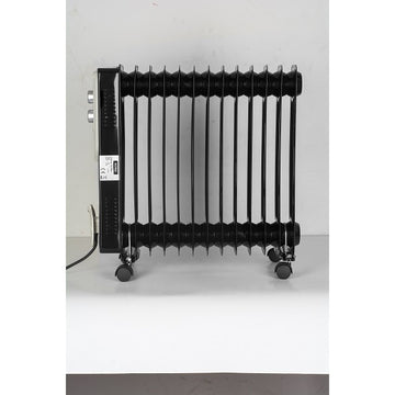 Calorifer electric Floria ZLN3673, 2500W, 13 elementi, termostat reglabil, negru