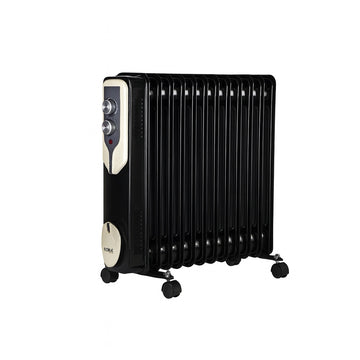 Calorifer electric Floria ZLN3673, 2500W, 13 elementi, termostat reglabil, negru