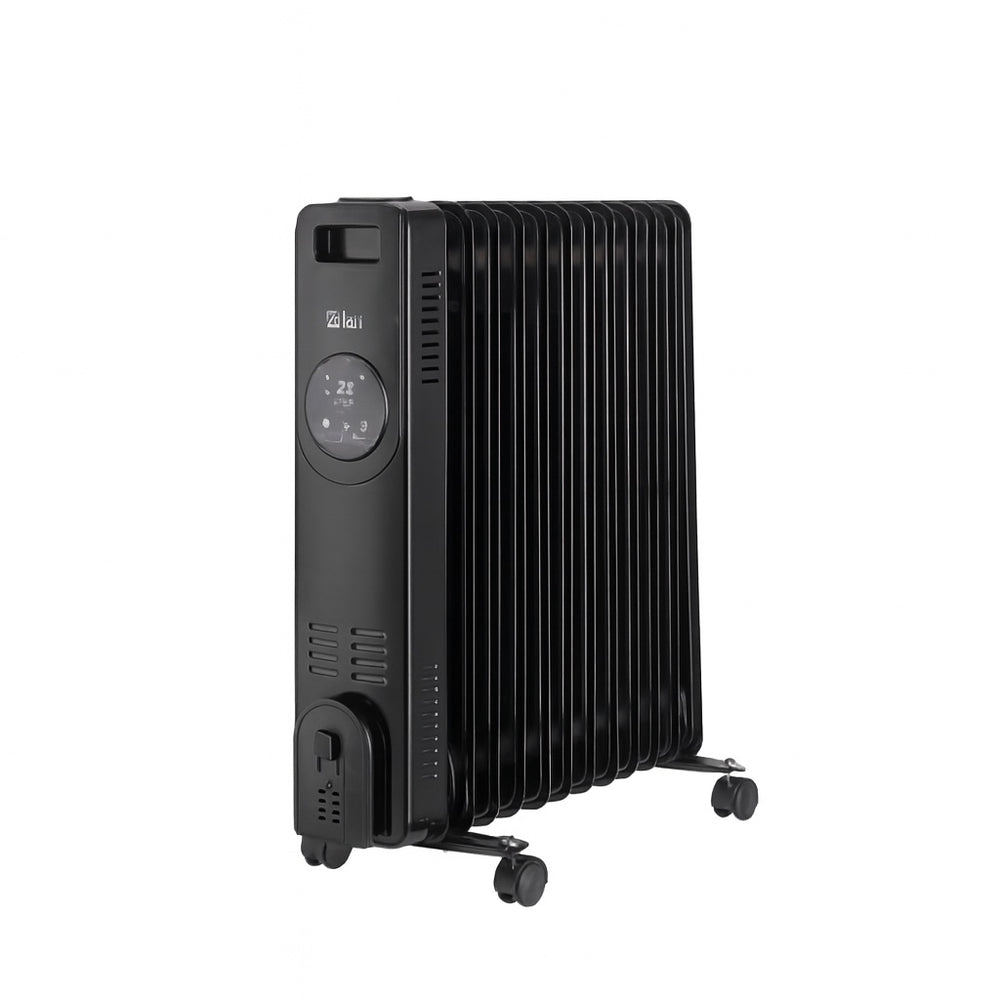 Calorifer electric Zilan ZLN8436, 2500W, 11 elementi, termostat reglabil, negru