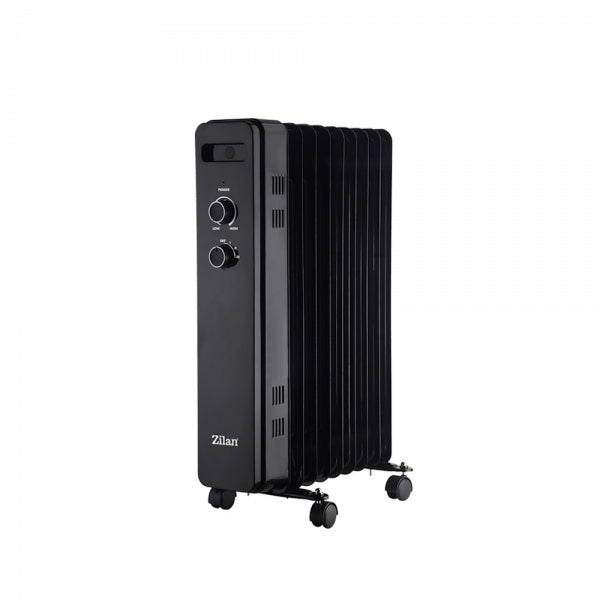 Calorifer electric Zilan ZLN8443, 2000W, 9 elementi, negru