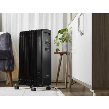 Calorifer electric Zilan ZLN8443, 2000W, 9 elementi, negru