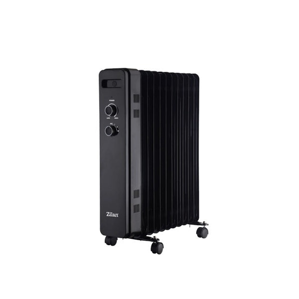 Calorifer electric Zilan ZLN8450, 2500W, 11 elementi, negru