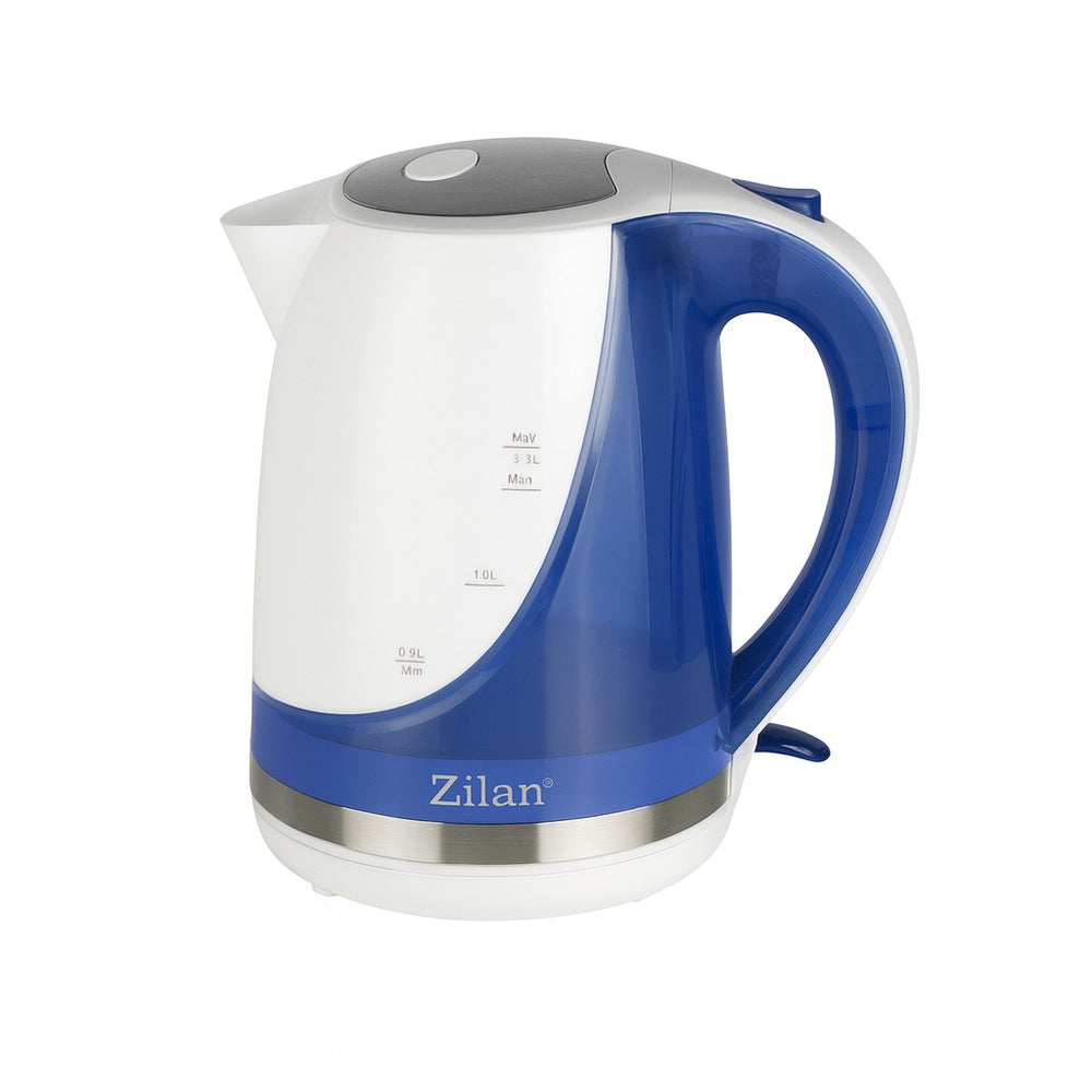 Cana electrica Zilan ZLN1303 – 1.7L, 2200W, alb albastru