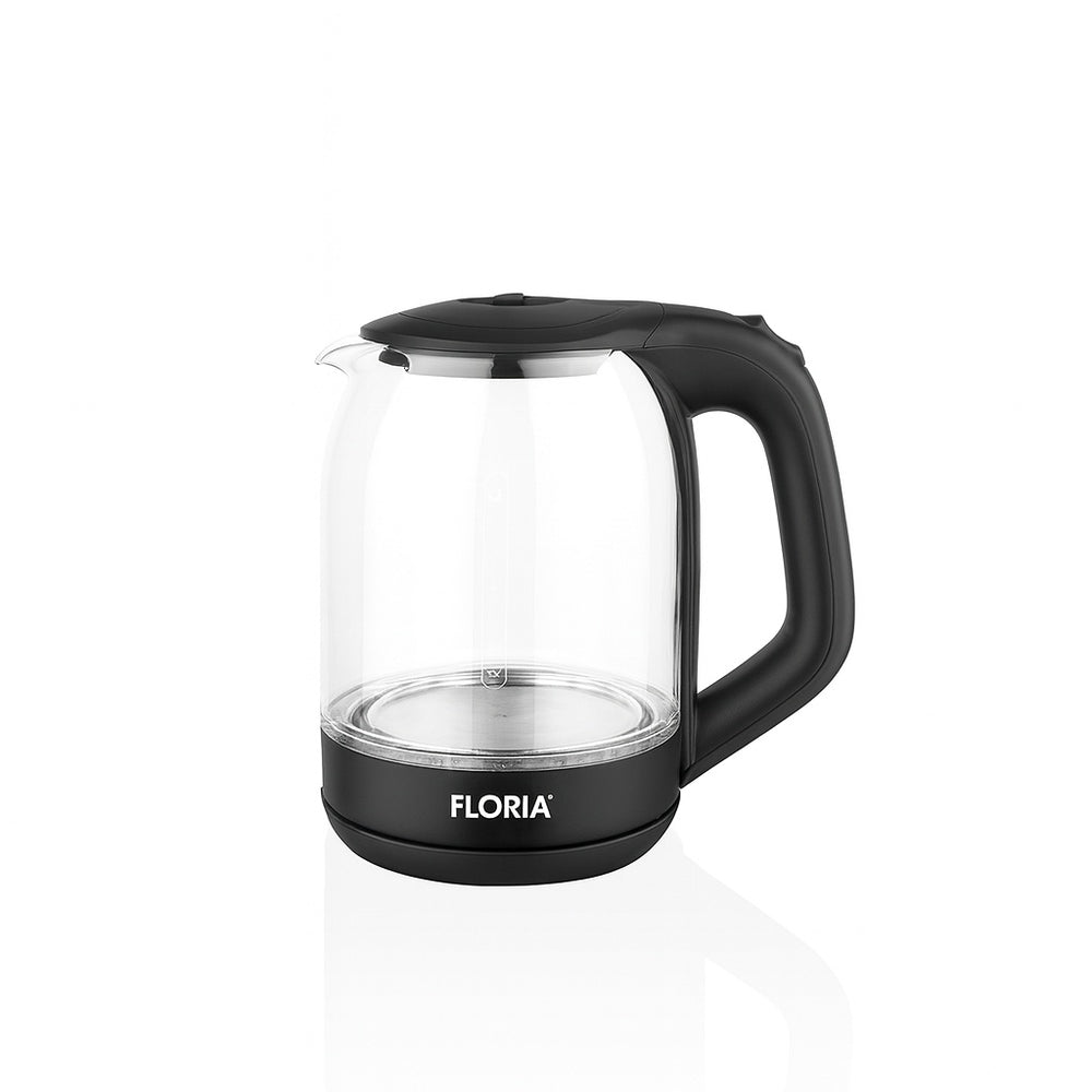 Cana fierbator din sticla Floria ZLN3505 – 1.8L, 1500W, iluminare LED, negru