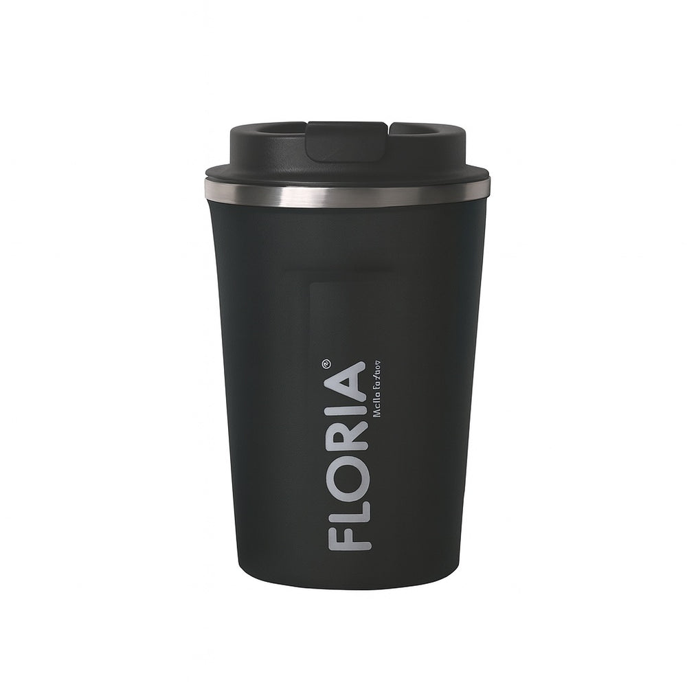 Cana termos cafea FLORIA, 380ml, inox, pereti dublii, mentine 8h rece / 4h cald, ZLN9970, gri