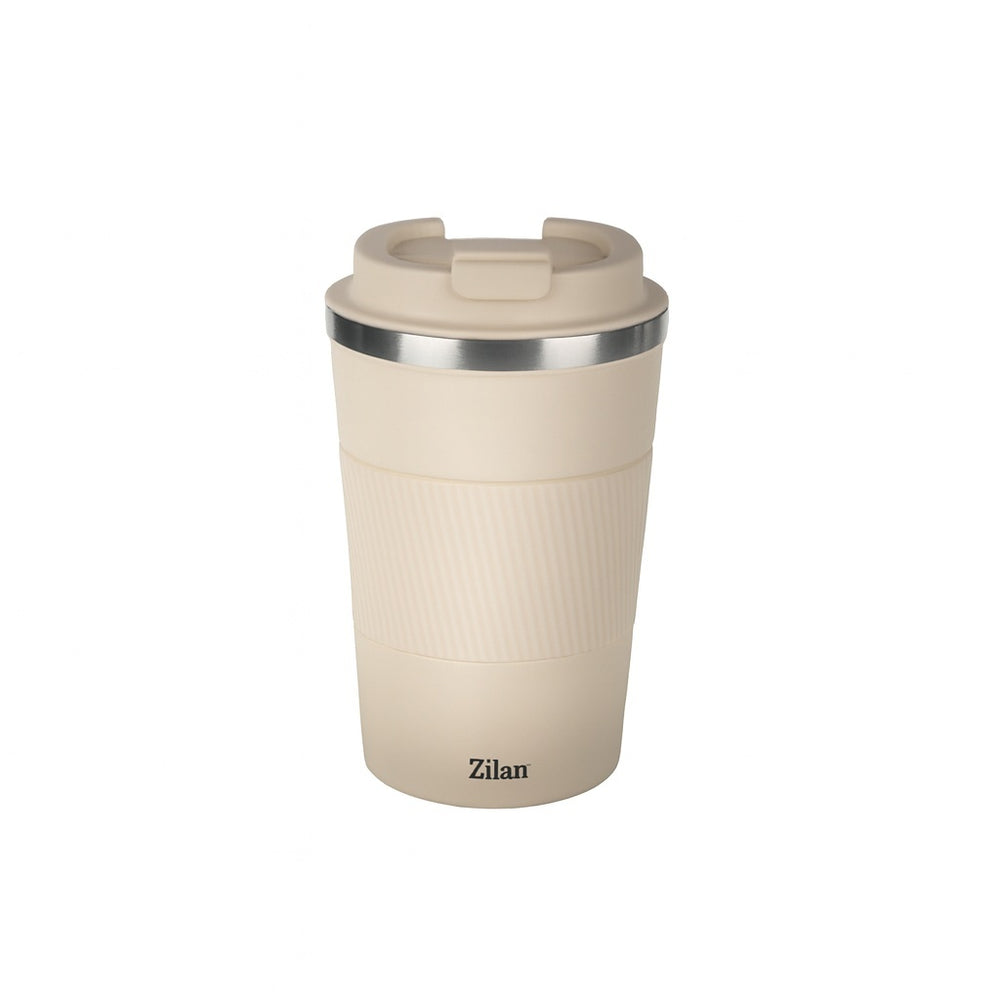 Cana termos cafea ZILAN, 510ml, inox, pereti dublii, mentine 12h rece / 6h cald, ZLN9921, crem