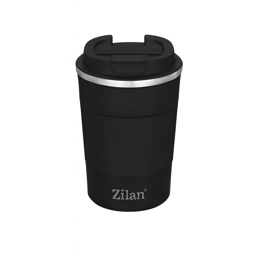 Cana termos cafea ZILAN, 510ml, inox, pereti dublii, mentine 12h rece / 6h cald, ZLN9922, negru