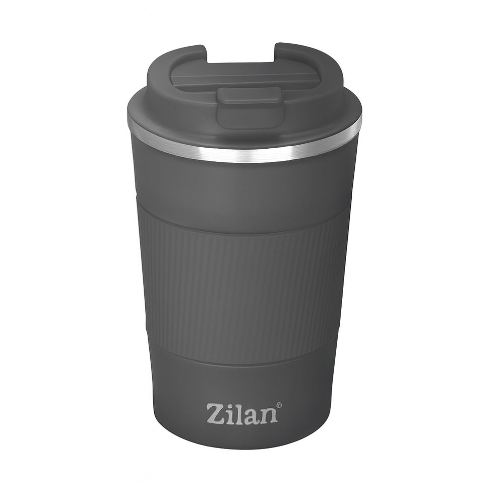 Cana termos cafea ZILAN, 510ml, inox, pereti dublii, mentine 12h rece / 6h cald, ZLN9923, gri