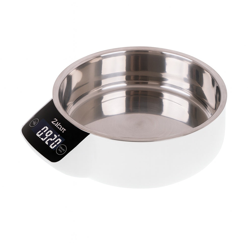 Cantar alimentar digital Zilan ZLN2977, 5kg cu bol 900ml, alb