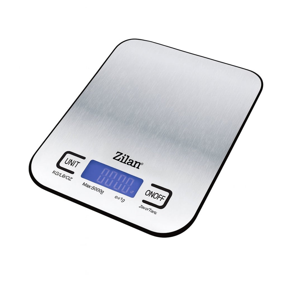 Cantar alimentar digital Zilan ZLN2984, 5kg din inox, gri