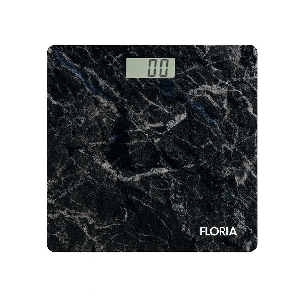 Cantar corporal Floria ZLN1970 sticla securizata 150kg display LCD negru