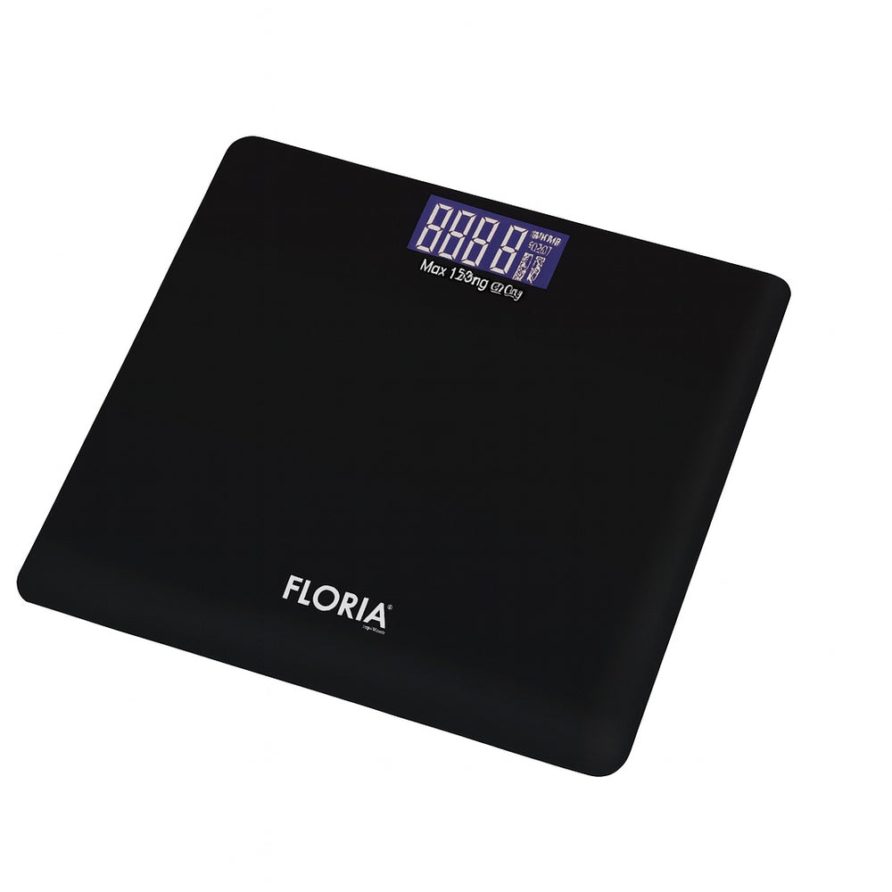 Cantar corporal Floria ZLN7684 sticla securizata 180kg display LCD negru