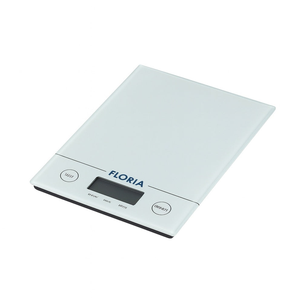 Cantar de bucatarie digital Floria ZLN1685 – 5 kg, Tara, LED, sticla, alb