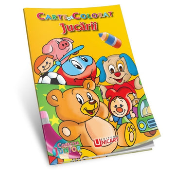 Carte de colorat B5, Jucarii, Unicart