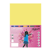 Carton colorat A4 Fabrisa 15511, 180g/mp, galben pastel, top 250 coli