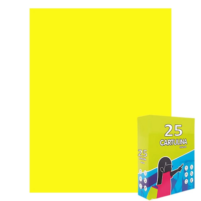 Carton colorat Fabrisa 15563/109, 50x65cm, 180g/mp, galben intens, top 25 coli