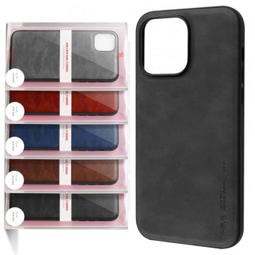 Husa X-Level Earl pentru iPhone 11 Pro Max, Piele Ecologica PC - Gri