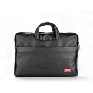 XO CB08, Geanta pentru laptop din Material Textil, cu Microfibra, 15 inch, Litchi Series - Negru