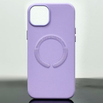 Husa Kraft pentru iPhone 15 Pro, MagCase, Piele ecologica - Lila