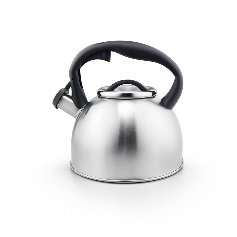 Ceainic inox cu fluier ZILAN, 3.5L, baza larga, maner soft-touch, ZLN1306, argintiu