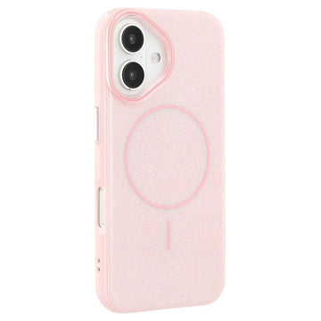 Husa Mag Glitter pentru iPhone 16e, MagCase, PC, Shinny - Roz
