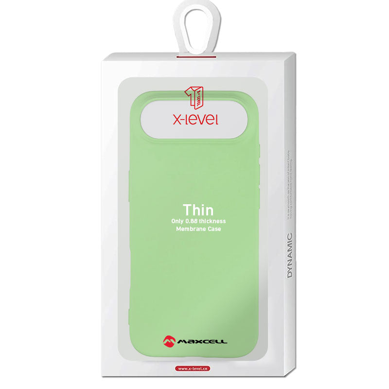 Husa X-Level Thin - iPhone 17 Air, Thin Series, SoftTouch, Mint Green