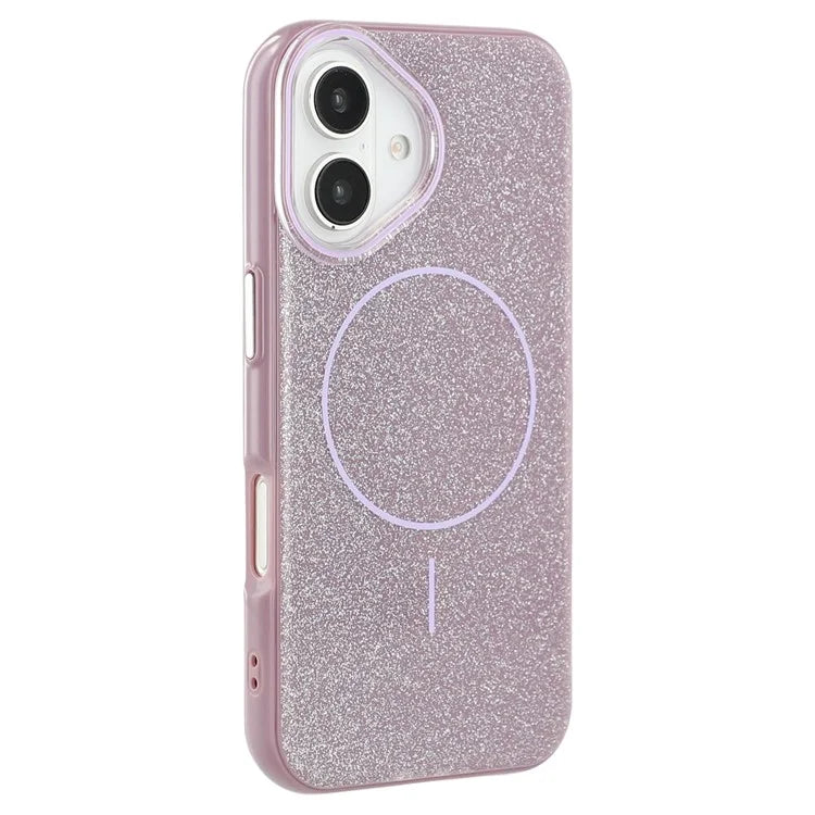 Husa Mag Glitter - iPhone 16 Plus, MagCase, PC, Shinny, Purple