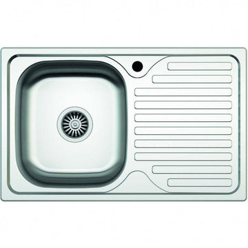 Chiuveta Inox 304, Cuva Dreapta, 43.5x76.5cm, Montaj pe Blat, Picurator